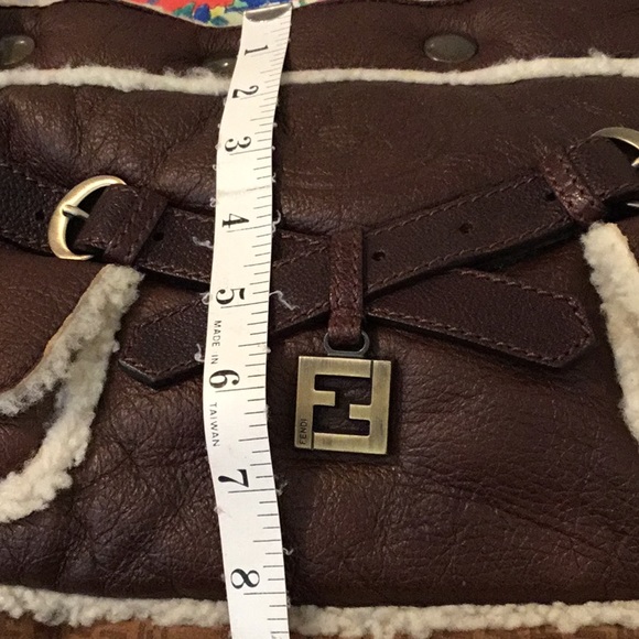 NWT Authentic FENDI Grand Leather/Suede Hobo Bag - Picture 14 of 16